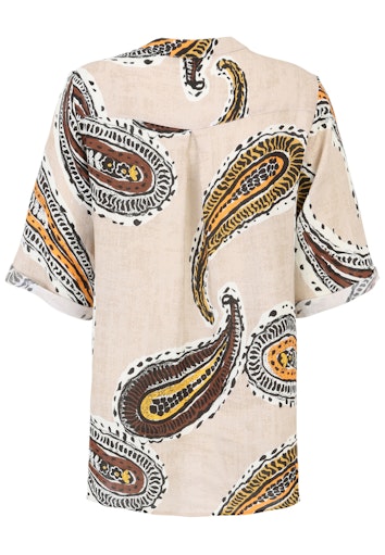 Blouses korte mouw beige Doris Streich