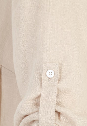 Blouses korte mouw beige Doris Streich