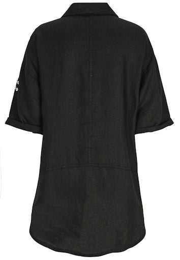 Blouses korte mouw zwart Doris Streich