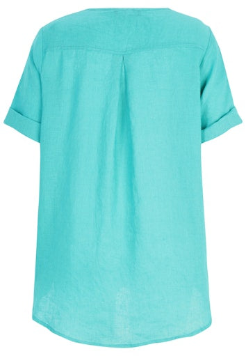 Blouses korte mouw blauw Doris Streich
