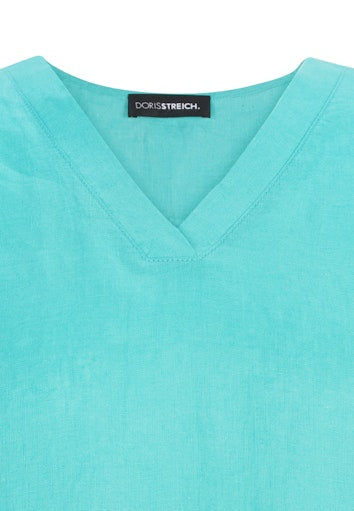 Blouses korte mouw blauw Doris Streich