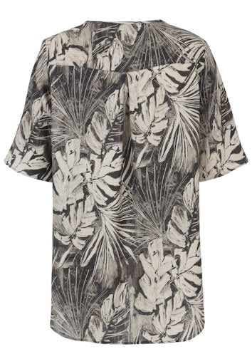 Blouses korte mouw beige Doris Streich