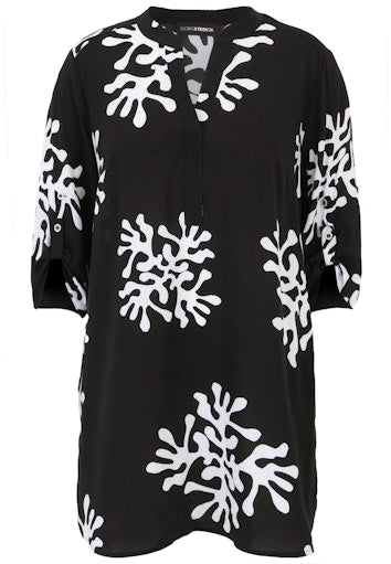 Blouses korte mouw zwart Doris Streich