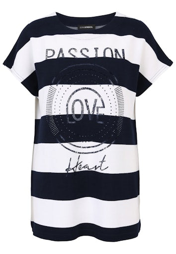 T-shirts korte mouw navy Doris Streich