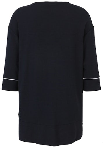 Blouses korte mouw navy Doris Streich