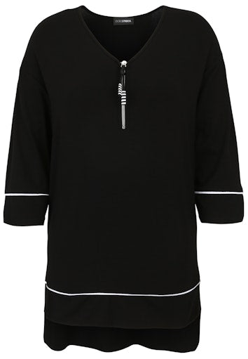 Blouses korte mouw zwart Doris Streich
