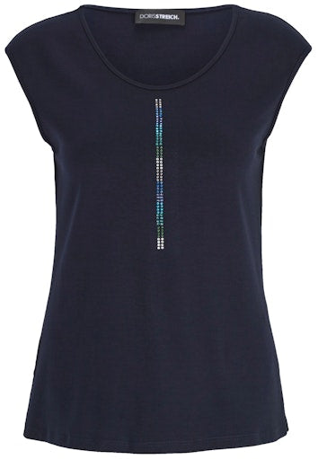 T-shirts korte mouw navy Doris Streich