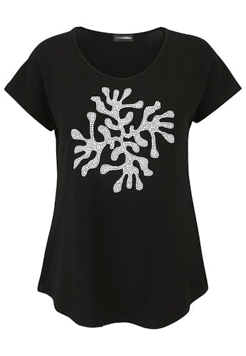 T-shirts korte mouw zwart Doris Streich
