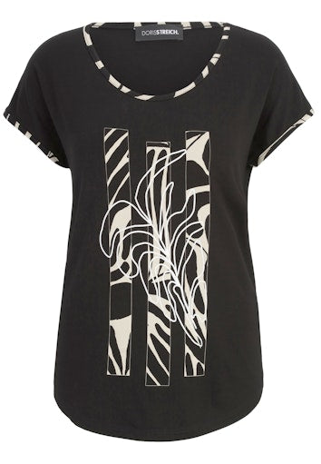 T-shirts korte mouw zwart Doris Streich