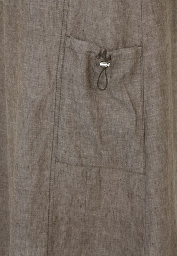 Jurken lange mouw beige Doris Streich