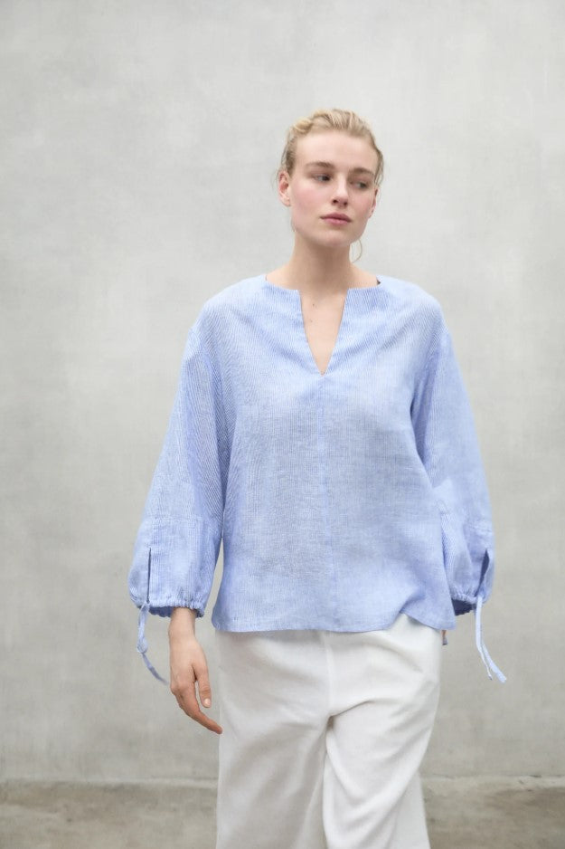 Blouses lange mouw blauw ECOALF