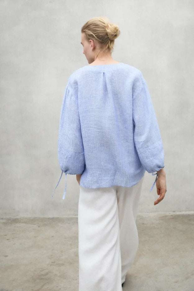 Blouses lange mouw blauw ECOALF