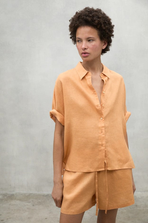 Blouses korte mouw oranje ECOALF