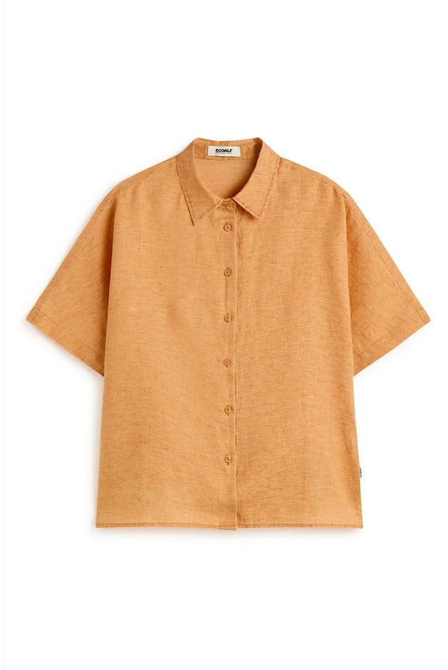 Blouses korte mouw oranje ECOALF
