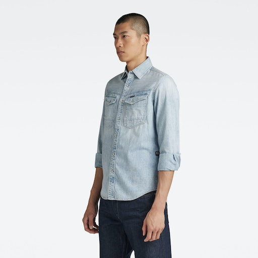 Hemden lange mouw blauw G-Star Raw