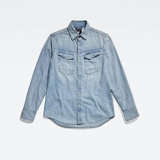 Hemden lange mouw blauw G-Star Raw