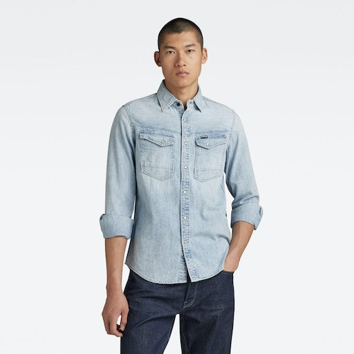 Hemden lange mouw blauw G-Star Raw