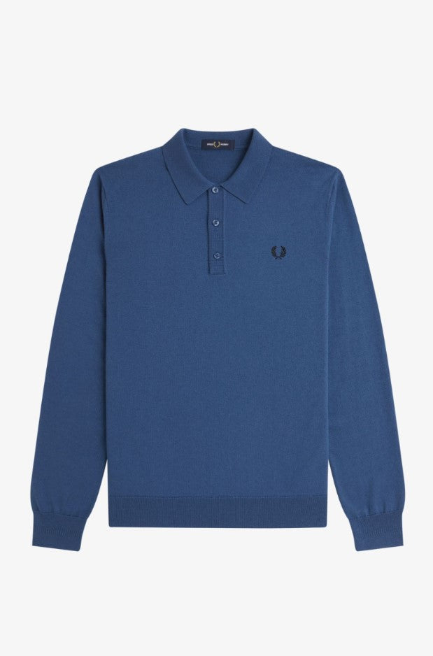 Polo's lange mouw blauw Fred Perry