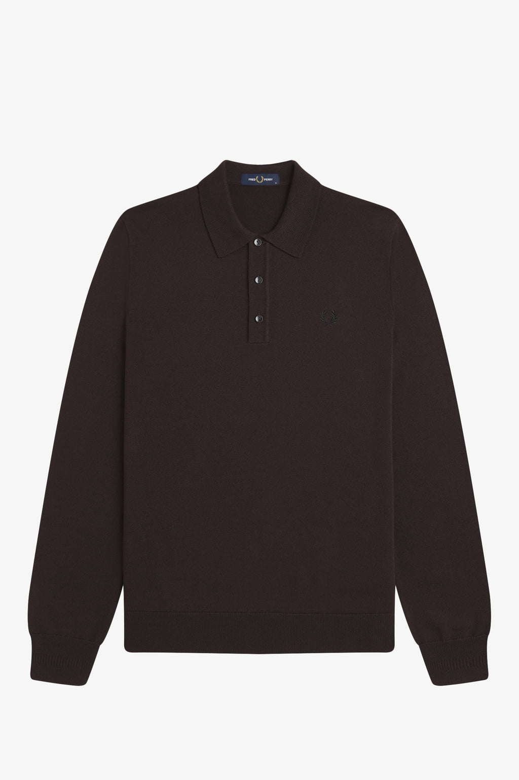 Polo's lange mouw bruin Fred Perry