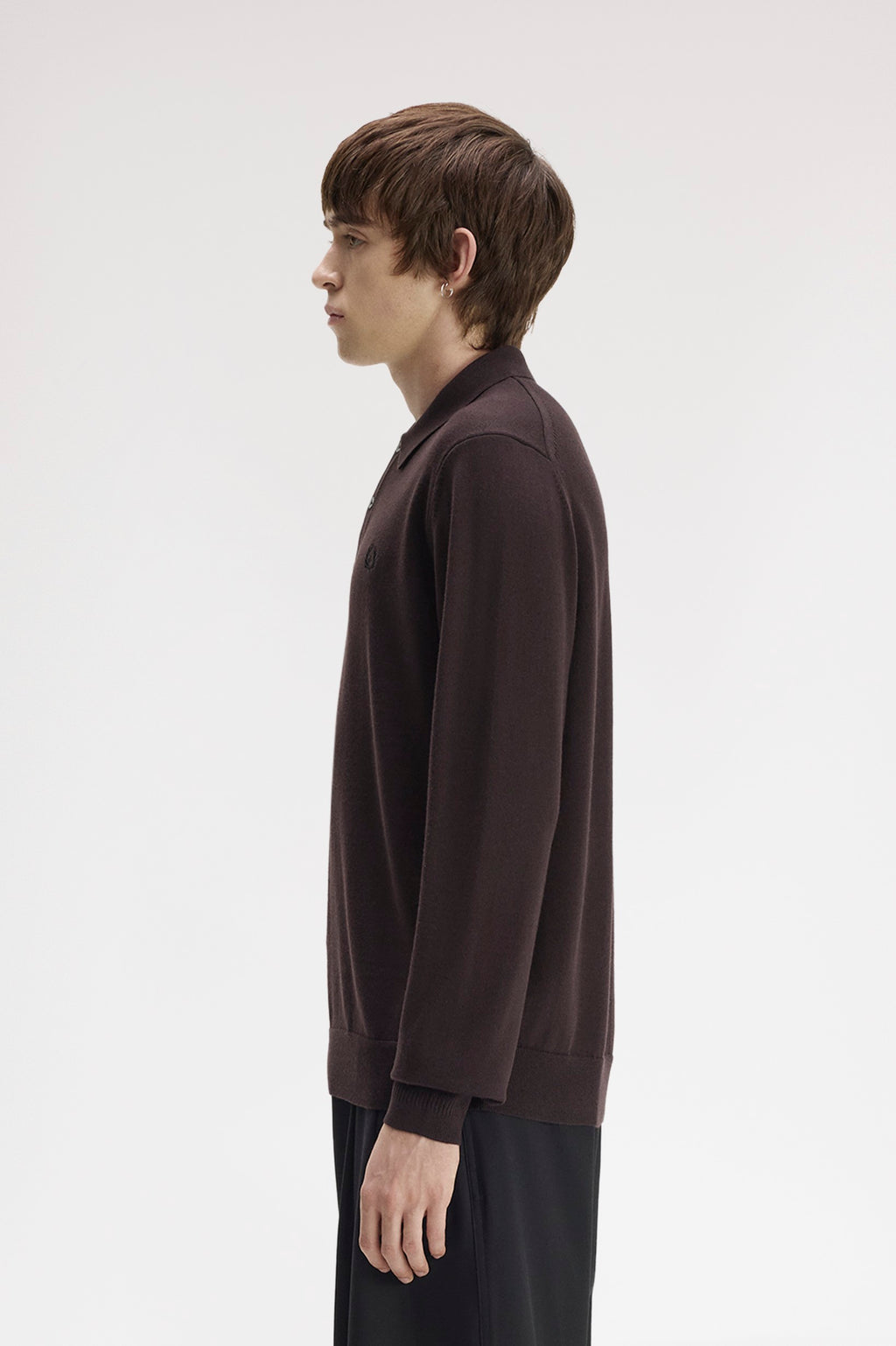 Polo's lange mouw bruin Fred Perry