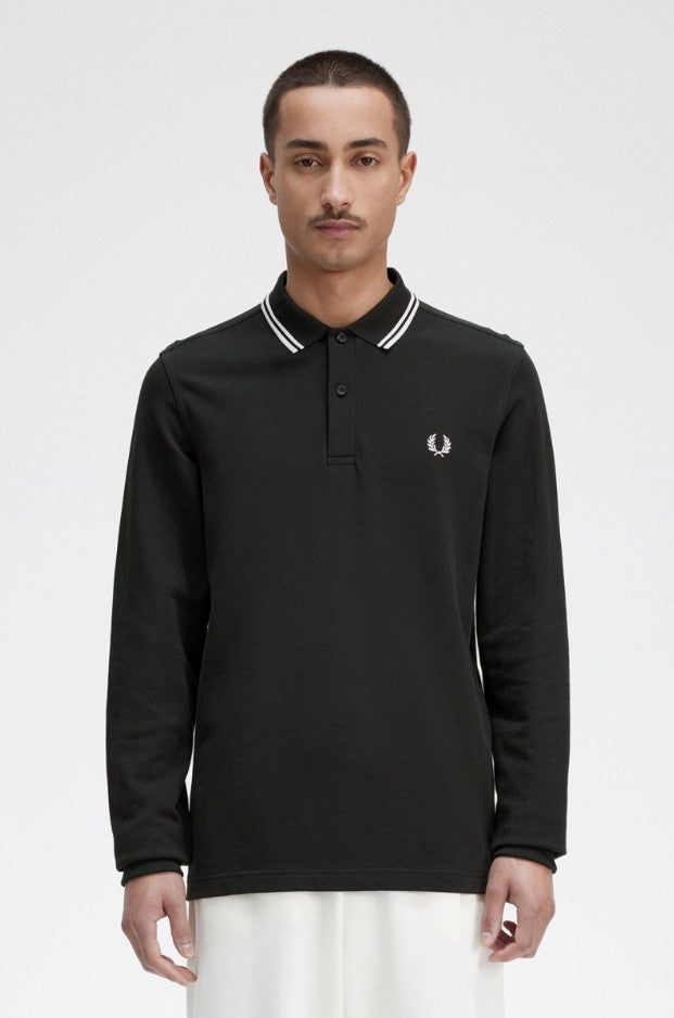 Polo's lange mouw groen Fred Perry