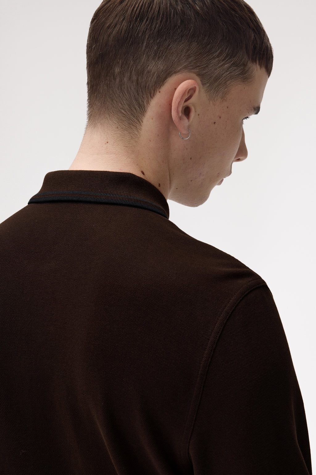 Polo's lange mouw bruin Fred Perry