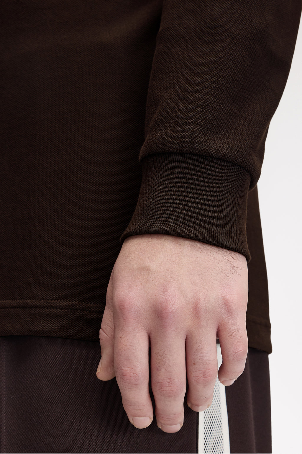 Polo's lange mouw bruin Fred Perry