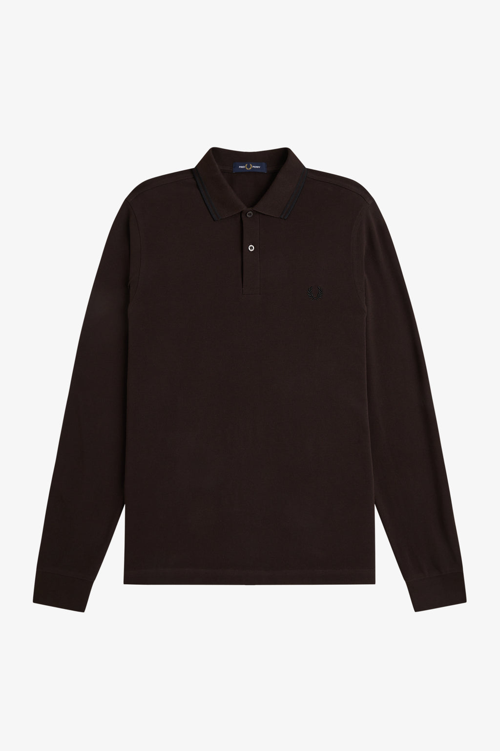 Polo's lange mouw bruin Fred Perry