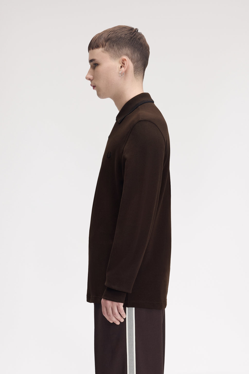 Polo's lange mouw bruin Fred Perry