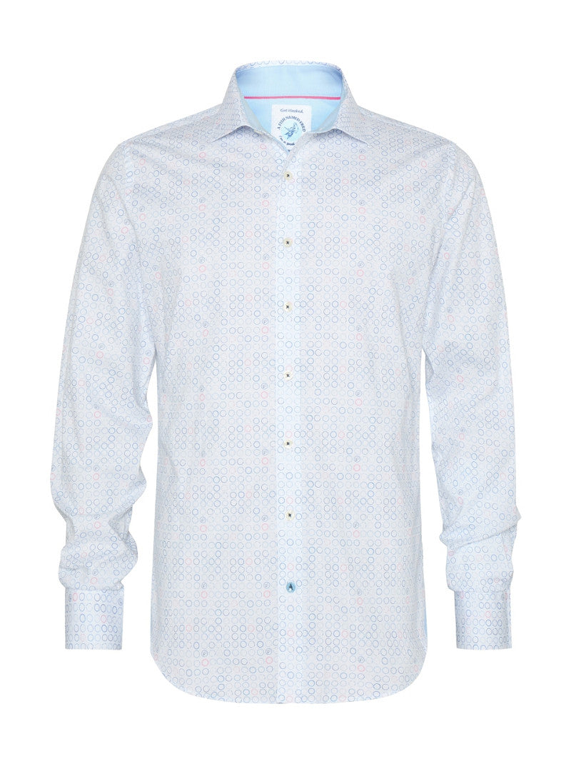 Hemden lange mouw blauw A Fish Named Fred