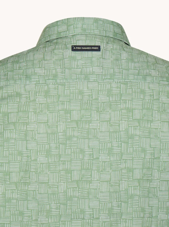 Hemden korte mouw groen A Fish Named Fred