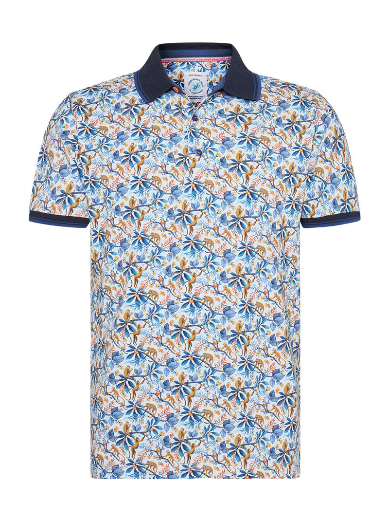 Polo's korte mouw blauw A Fish Named Fred