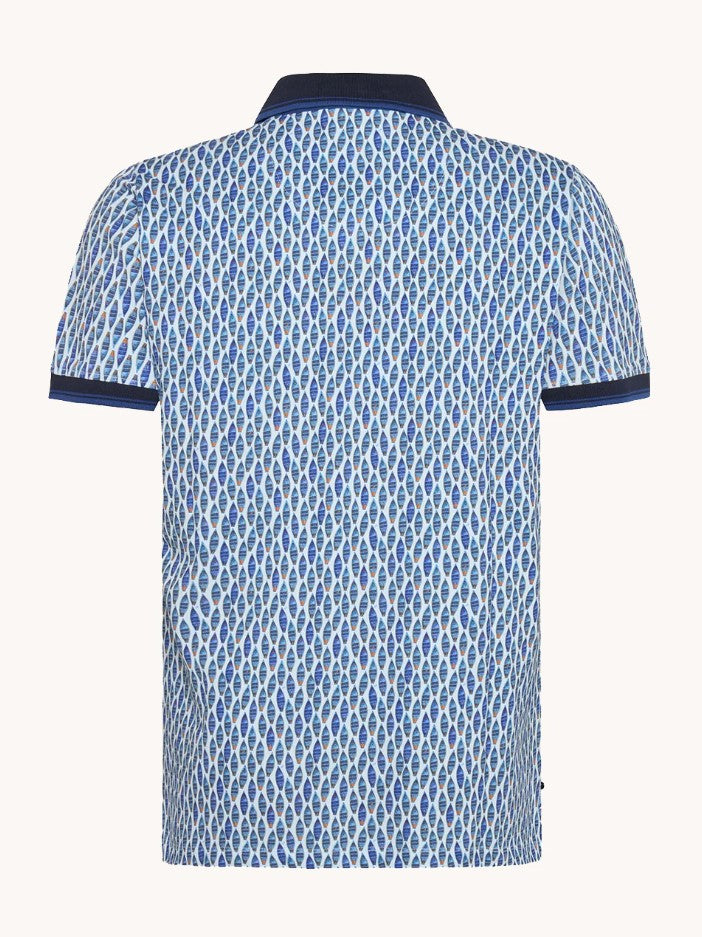 Polo's korte mouw blauw A Fish Named Fred