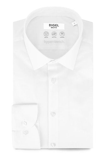 Hemden lange mouw wit DIGEL MOVE