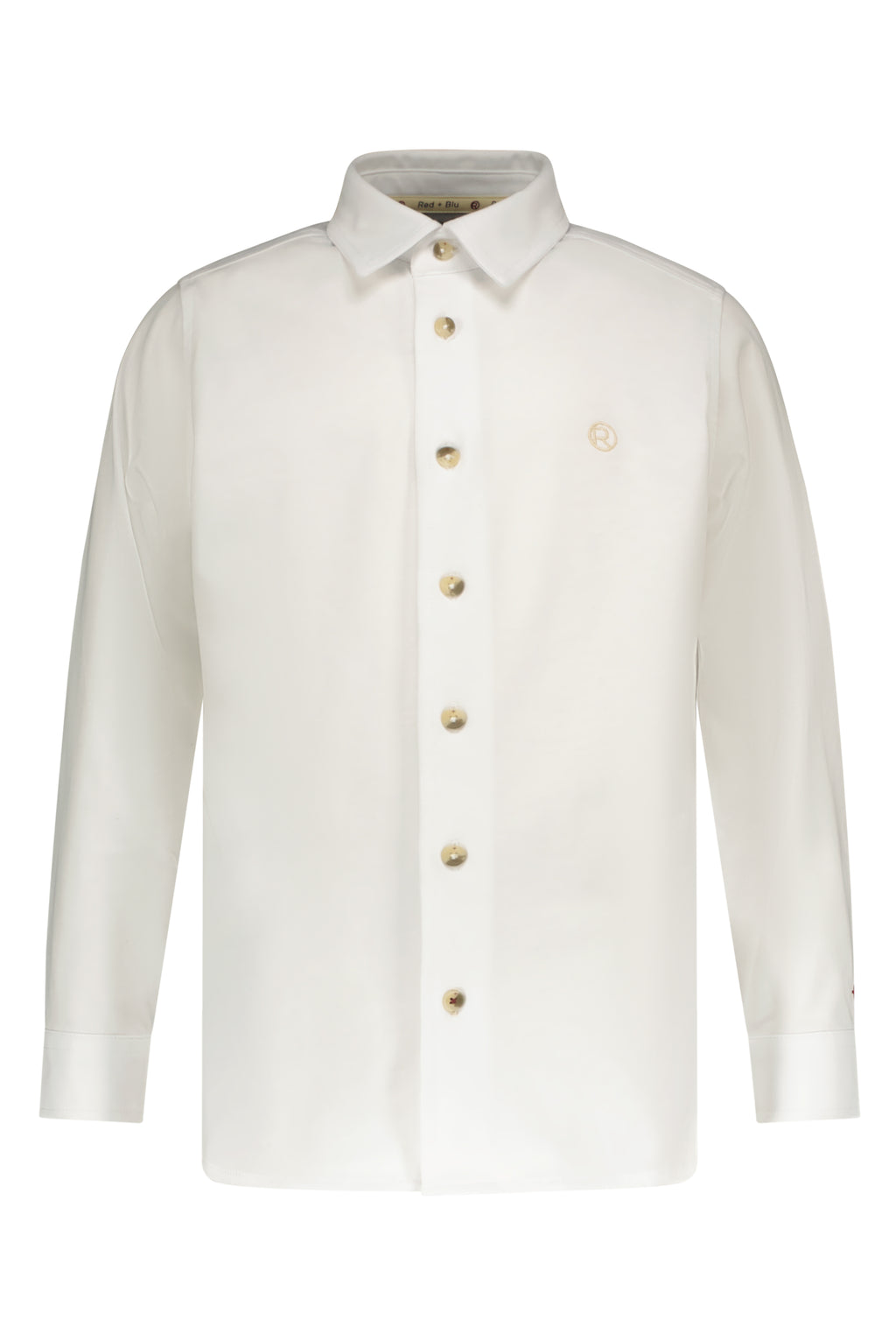 Hemden lange mouw wit Red + Blu
