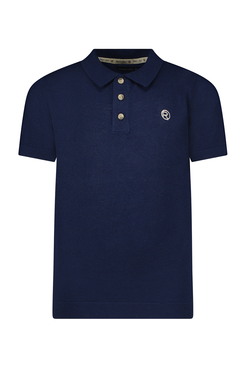 Polo's korte mouw navy Red + Blu