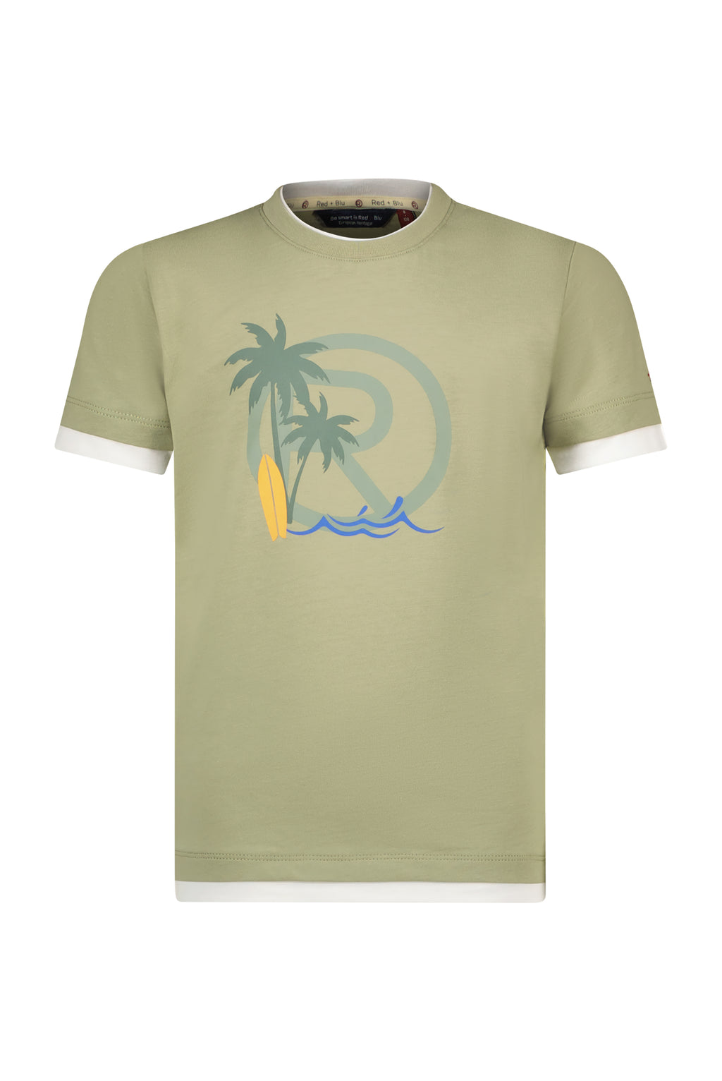 T-shirts korte mouw groen Red + Blu