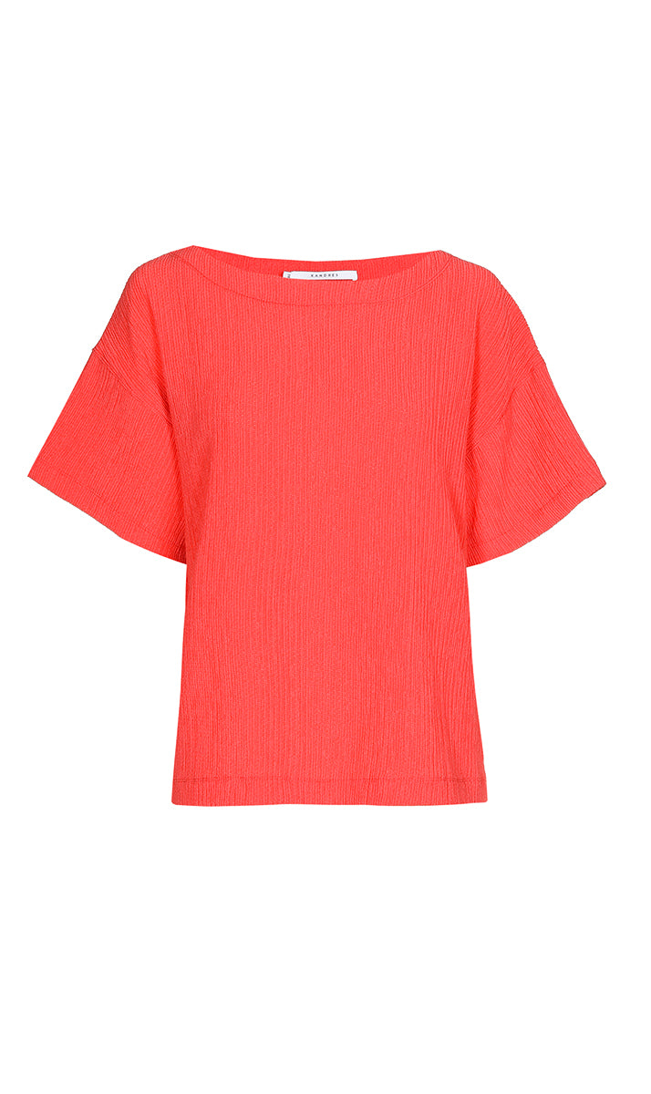 Blouses korte mouw rood Xandres