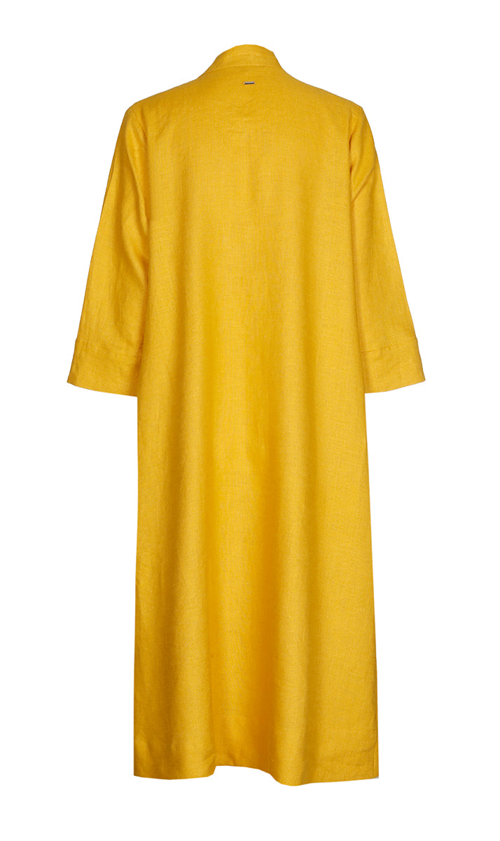 Jurken lange mouw geel Xandres