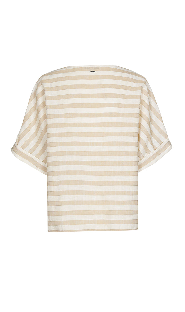 Blouses korte mouw bruin Xandres