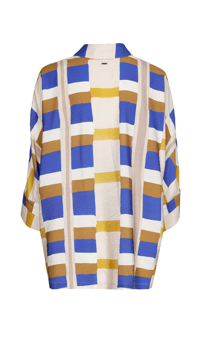 Blouses korte mouw blauw Xandres