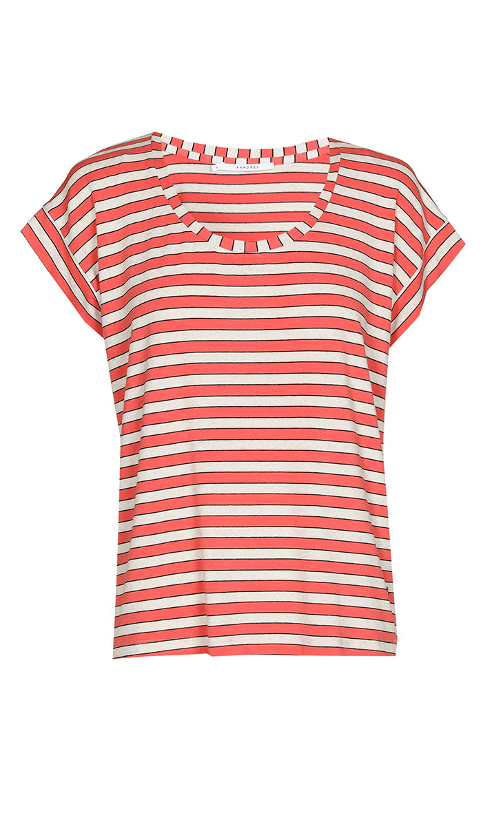 T-shirts korte mouw rood Xandres