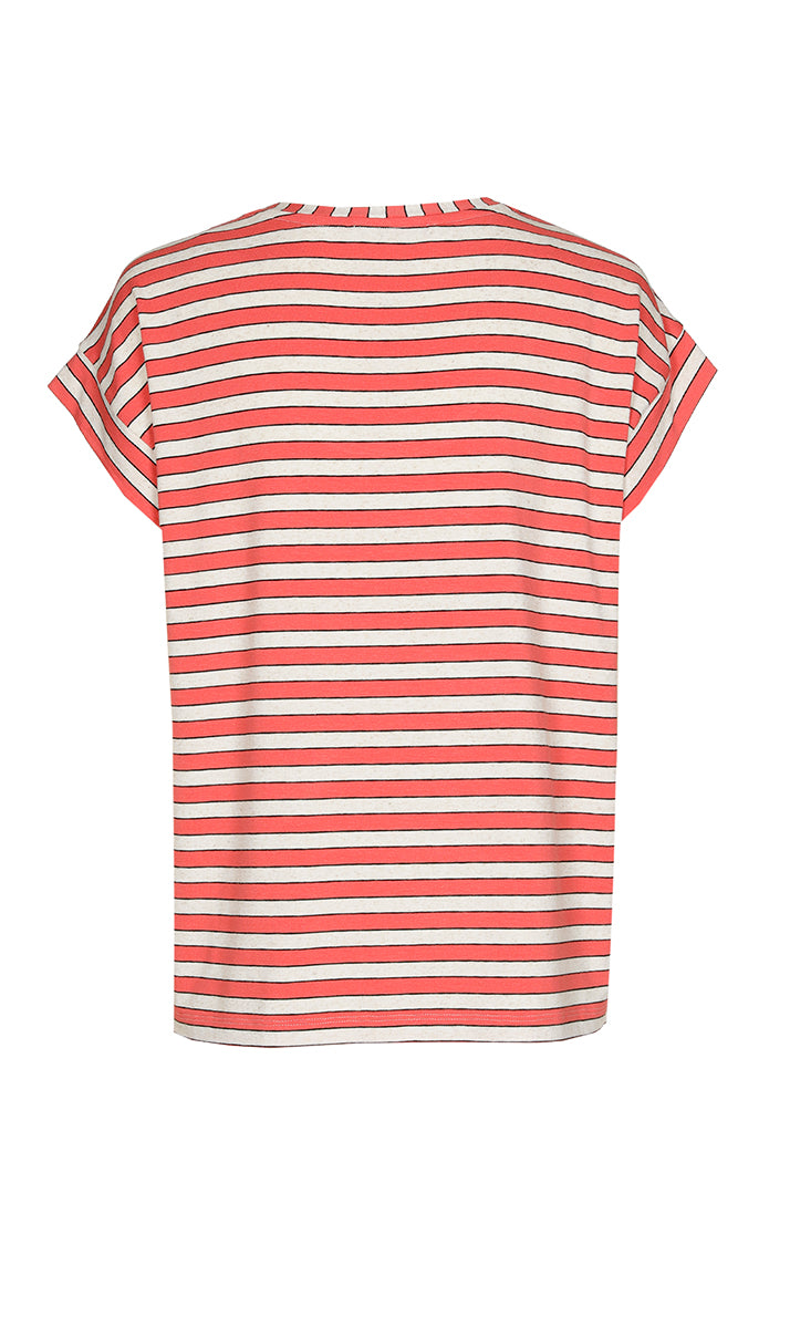 T-shirts korte mouw rood Xandres