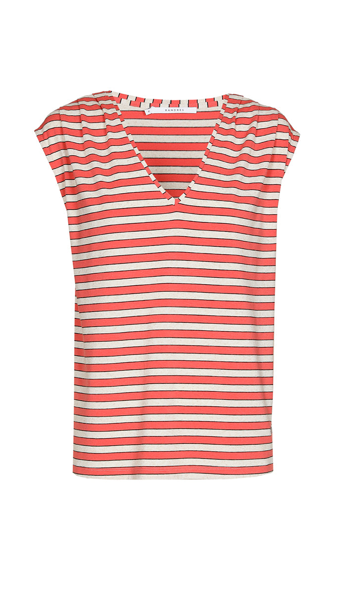 T-shirts korte mouw rood Xandres