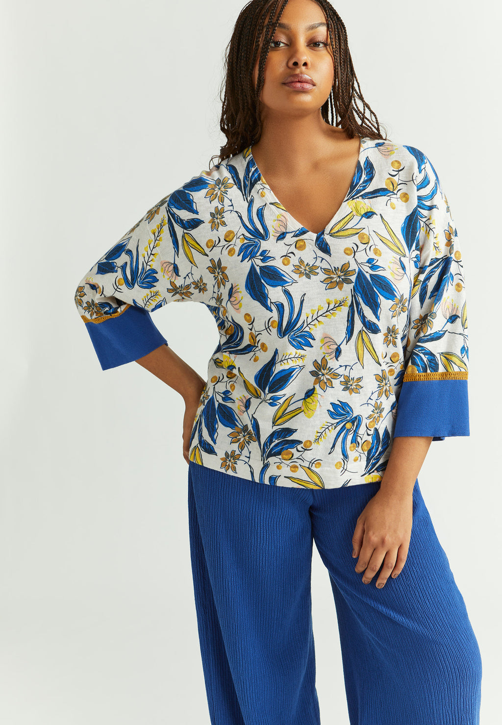 Pulls blauw Xandres Gold