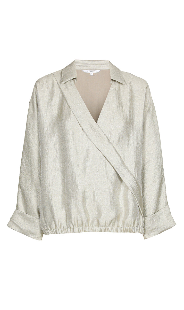 Blouses lange mouw bruin Xandres