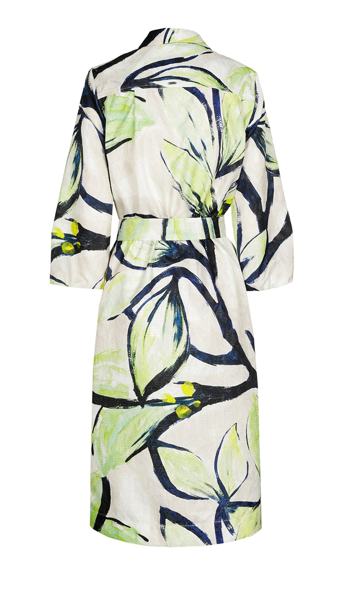 Jurken lange mouw groen Xandres