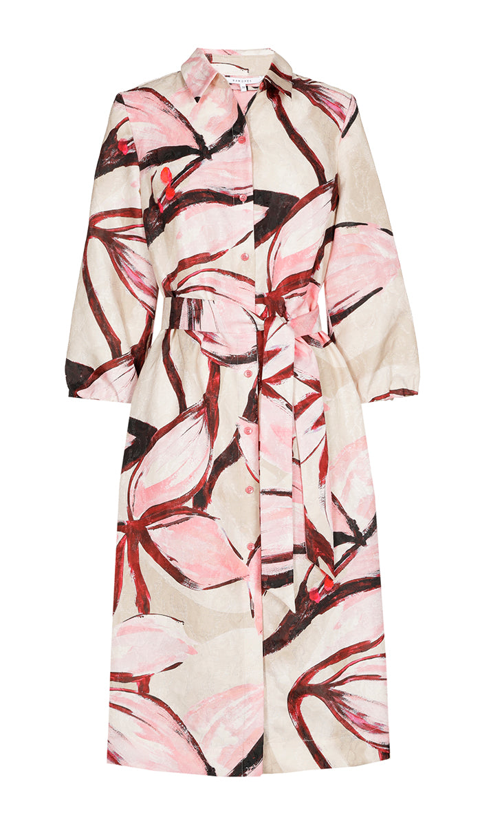 Jurken lange mouw roze Xandres