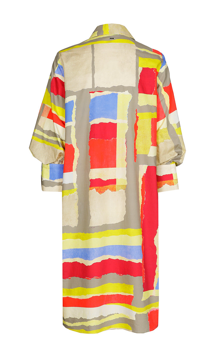 Jurken lange mouw multicolor Xandres