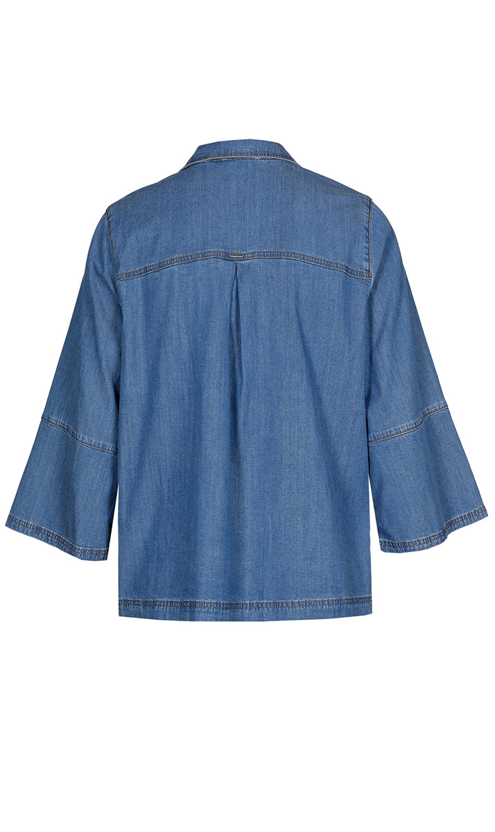 Blouses korte mouw blauw Xandres Gold
